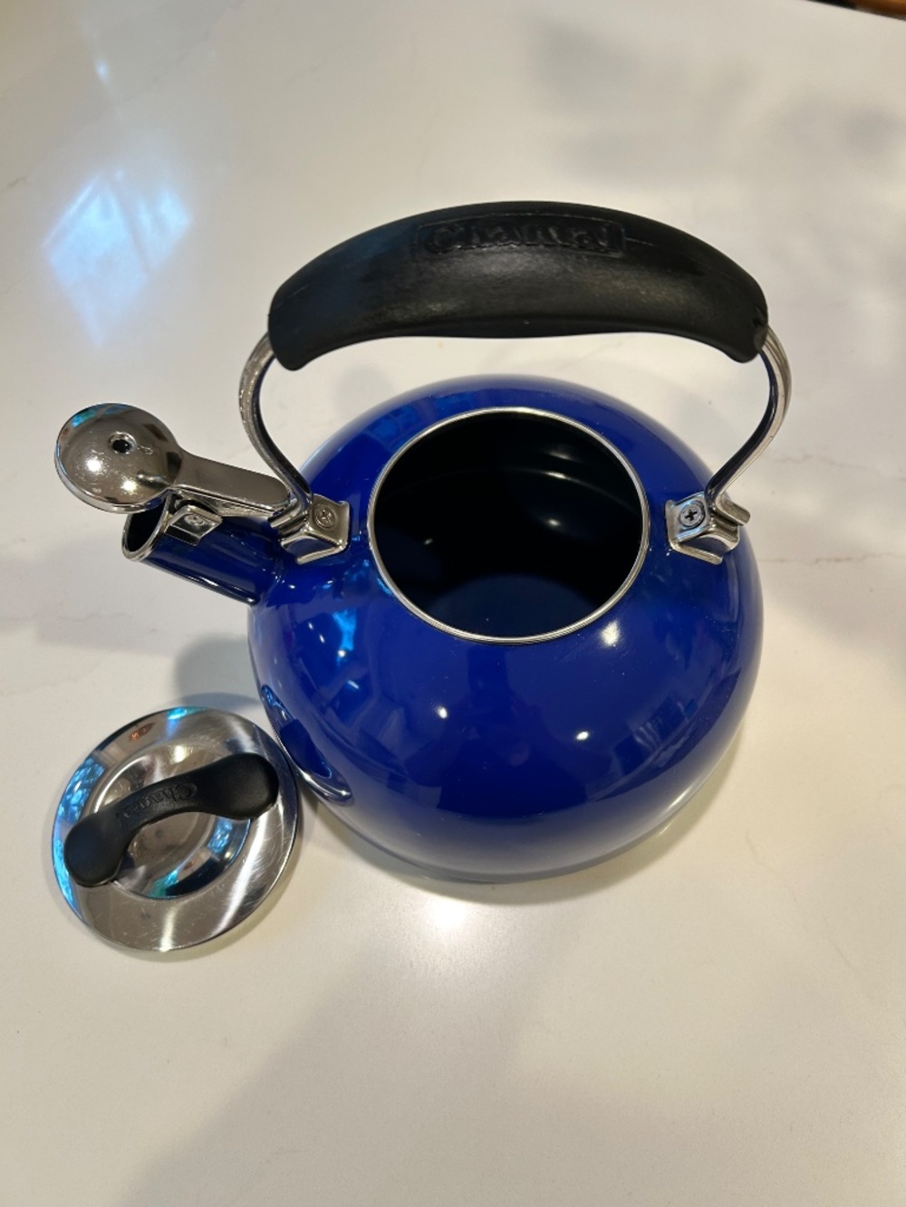 Chantel Classic Cobalt Blue Whistling 1.8 Qt Tea Kettle - Picture 5 of 9